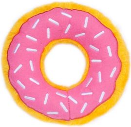 ZippyPaws Dog Donutz Toy Strawberry Sprinkle