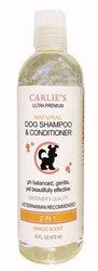 Carlies Ultra Premium Dog Shampoo & Conditioner, Mango Scent For Dogs 16 Ounce
