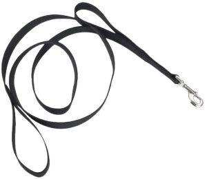 Coastal Pet Loops 2 Double Nylon Handle Leash Black