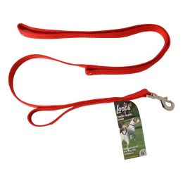 Coastal Pet Loops 2 Double Nylon Handle Leash Red