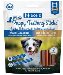 N-Bone Jumbo Puppy Teething Sticks Peanut Butter Flavor