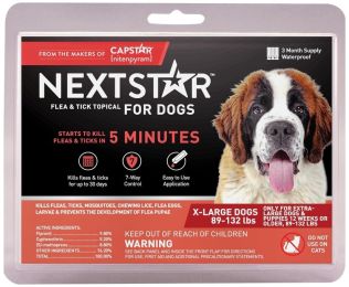 NextStar Flea and Tick Topical Treatment for X Large Dogs 89-132 Pounds