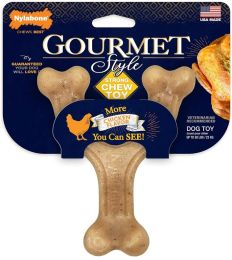 Nylabone Gourmet Style Wishbone Dog Chew Toy Chicken Flavor Large