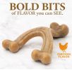 Nylabone Gourmet Style Wishbone Dog Chew Toy Chicken Flavor Large