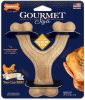 Nylabone Gourmet Style Wishbone Dog Chew Toy Chicken Flavor Small/Regular