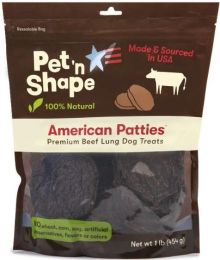Pet n Shape Natural American Patties Beef Lung Dog Treats
