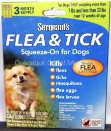 Sergeants Flea and Tick Squeeze-On for Dogs Under 33 lbs