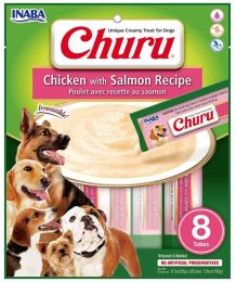 Inaba Churu Chicken with Salmon Recipe Creamy Dog Treat (size: 8 count)