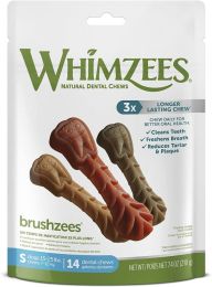 Whimzees Brushzees Dental Treats Small (size: 7.4 oz)