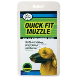 Four Paws Quick Fit Muzzle (size: Size 0 - Fits 4.5" Snout)