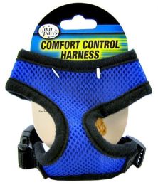 Four Paws Comfort Control Harness - Blue (size: X-Small - For Dogs 3-4 lbs (11"-13" Chest & 7"-8" Neck))