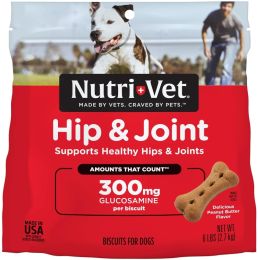Nutri-Vet Hip and Joint Biscuits for Dogs Extra Strength (size: 18 lb (3 x 6 lb))