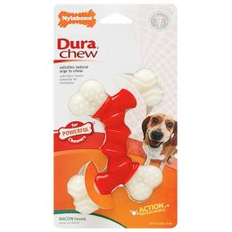 Nylabone Dura Chew Double Bone - Bacon Flavor (size: Wolf - Dogs up to 35 lbs)