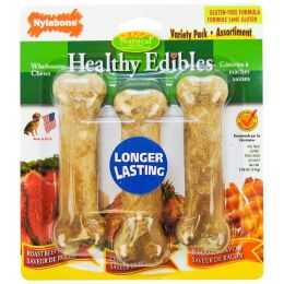 Nylabone Healthy Edibles Wholesome Dog Chews - Variety Pack (size: Regular (3 Pack))