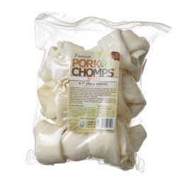 Pork Chomps Knotz Knotted Pork Chew - Baked (size: Large - 6 Count - (6"-7" Chews))