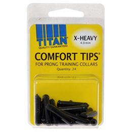 Titan Comfort Tips for Prong Training Collars (size: X-Heavy (4.0 mm) - 24 Count)