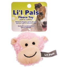 Lil Pals Fleece Monkey Dog Toy (size: 12 count)