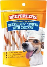 Beefeaters Oven Baked Beefhide & Chicken Twists Dog Treat (size: 1.41 oz)