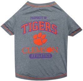 Pets First Clemson Tee Shirt for Dogs and Cats (size: large)
