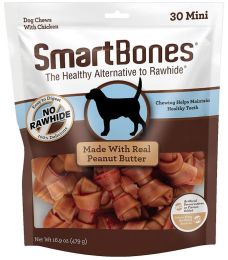 SmartBones Mini Chicken and Peanut Butter Bones Rawhide Free Dog Chew (size: 30 count)