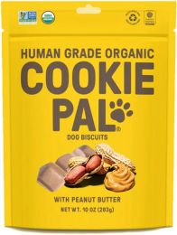 Cookie Pal Organic Dog Biscuits with Peanut Butter (size: 90 oz (9 x 10 oz))