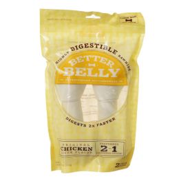 Better Belly Rawhide Chicken Liver Bones Large (size: 6 count (3 x 2 ct))