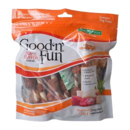 Healthy Hide Good'n' Fun Triple Flavor Kabobs Chicken, Duck and Chicken Liver Dog Treats (size: 18 count)