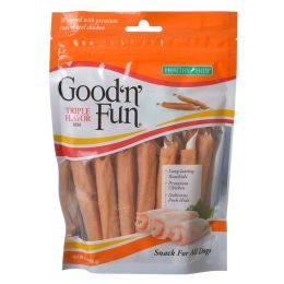 Healthy Hide Good'n' Fun Triple Flavor Ribs Rawhide, Chicken and Pork Hide (size: 75.6 oz (9 x 8.4 oz))