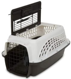 Petmate Two Door Top-Load Kennel White (size: Small - 3 count)