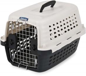 Petmate Compass Kennel Metallic White and Black (size: Small - 2 count)
