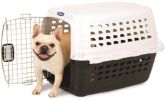 Petmate Compass Kennel Metallic White and Black