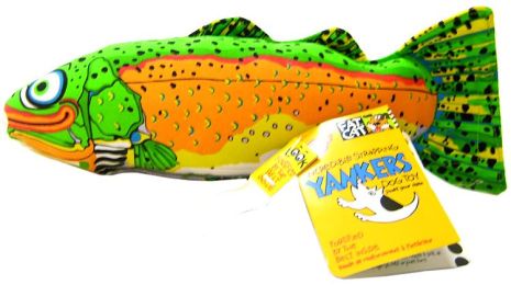 Fat Cat Incredible Strapping Yankers Trout Dog Toy (size: 6 Count)