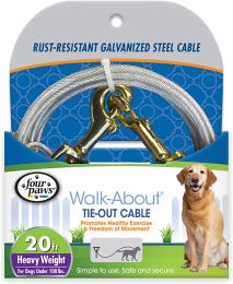Four Paws Tie-Out Cable Heavy Weight (size: 20' long - 3 count)