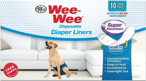 Four Paws Wee Wee Disposable Diaper Super Absorbent Liner Pads (size: 90 count (9 x 10 ct))