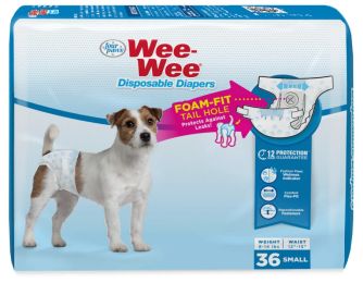 Four Paws Wee Wee Disposable Diapers Small (size: 108 count (3 x 36 ct))