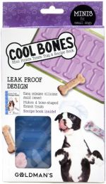 Goldmans Cool Bones Mini Frozen Treat Tray for Small Dogs (size: 3 count)