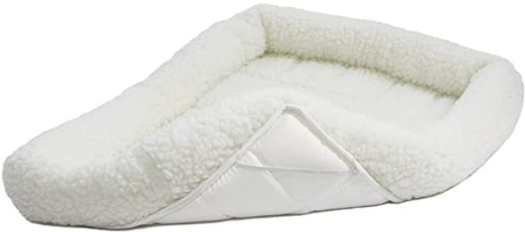 MidWest Quiet Time Fleece Bolster Bed for Dogs (size: Small - 1 count)