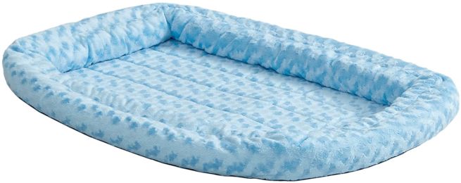MidWest Double Bolster Pet Bed Blue (size: Small - 1 count)