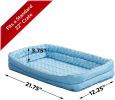 MidWest Double Bolster Pet Bed Blue