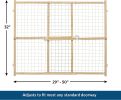 MidWest Wire Mesh Wood Pressure Mount Pet Safety Gate