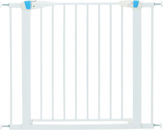 MidWest Glow in the Dark Steel Pet Gate White (size: 29" tall - 1 count)