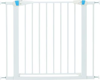 MidWest Glow in the Dark Steel Pet Gate White (size: 29" tall - 1 count)