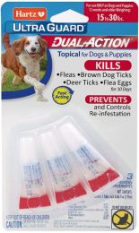 Hartz UltraGuard Dual Action Topical Flea and Tick Prevention for Small Dogs (15 - 30 lbs) (size: 3 count)