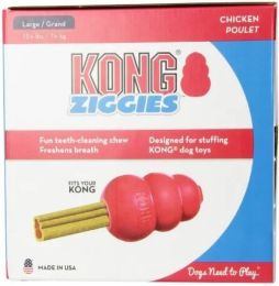 KONG Ziggies Dog Dental Chew Chicken Recipe Large (size: 112 oz (2 x 56 oz))