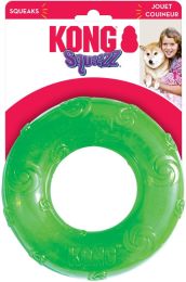KONG Squeezz Ring Squeaker Dog Toy Large (size: 1 count)