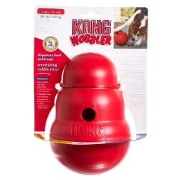 KONG Wobbler Interactive Dog Toy Dispenses Food and Treats (size: Large - 1 count)