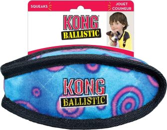 KONG Ballistic Football Dog Toy Large Assorted Colors (size: 6 Count)