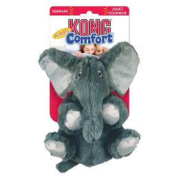 KONG Comfort Kiddos Elephant Plush Dog Toy Extra Small (size: 3 count)