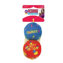 KONG Occasions Birthday Ball Dog Toy (size: Medium - 2 count)