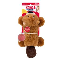 KONG Cozie Pocketz Beaver Dog Toy (size: Medium - 2 count)